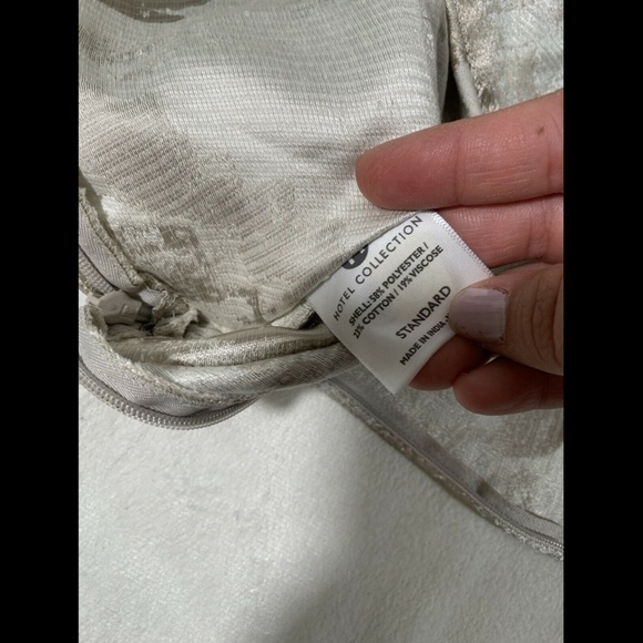 NEW Hotel Collection Distressed Chevron (1) Standard Sham - Picture 10 of 12